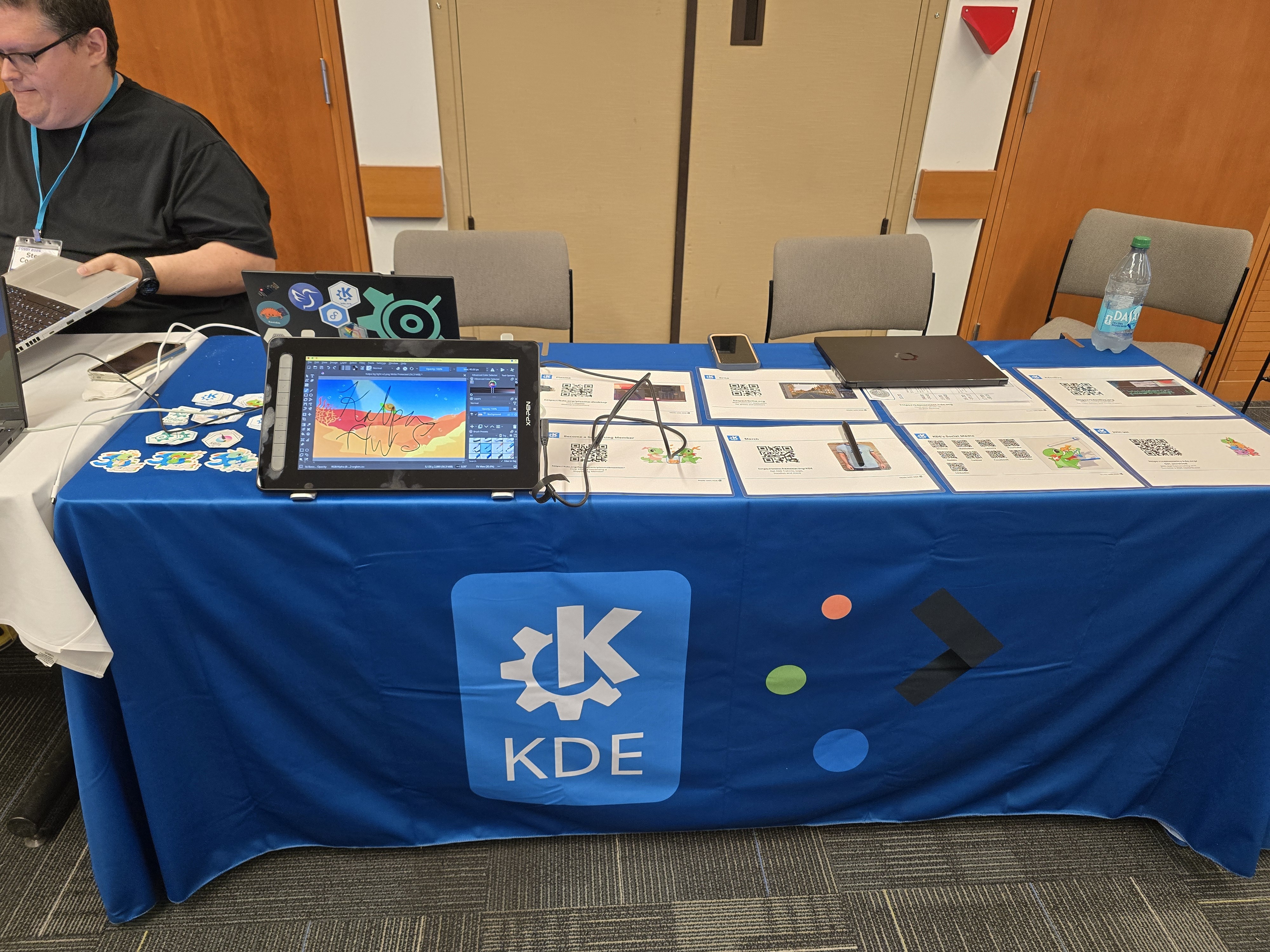 Bare view of the KDE table