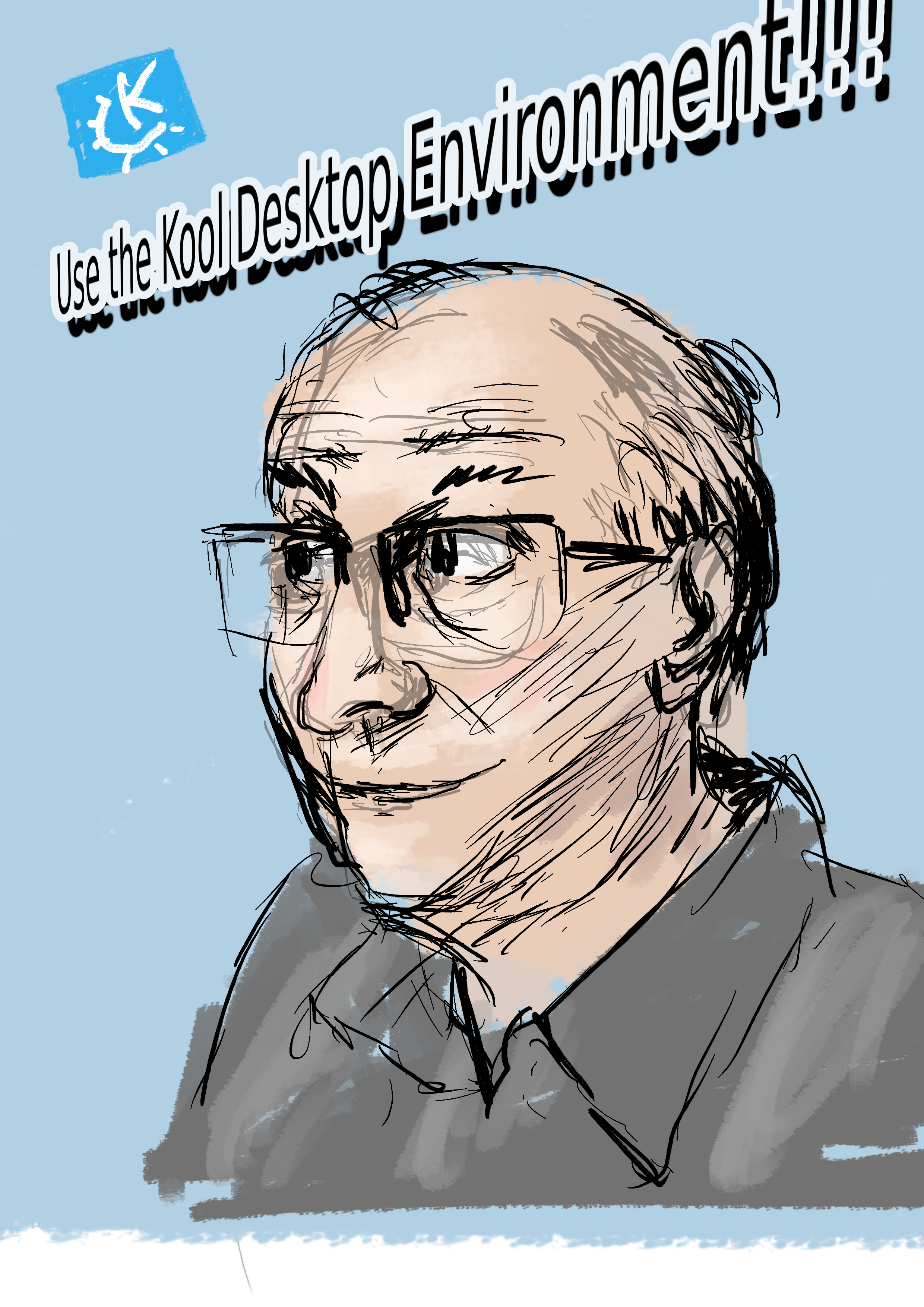 A drawing made in Krita on the XP-Pen tablet at the booth